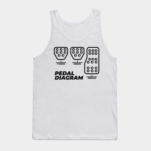 Real man Pedals Diagram!!! Tank Top